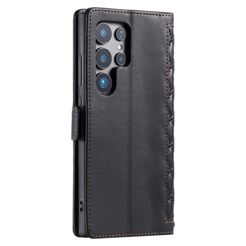 Etui Folio Samsung Galaxy S26 Ultra Pikowany Z Paskiem Etui Ochronne