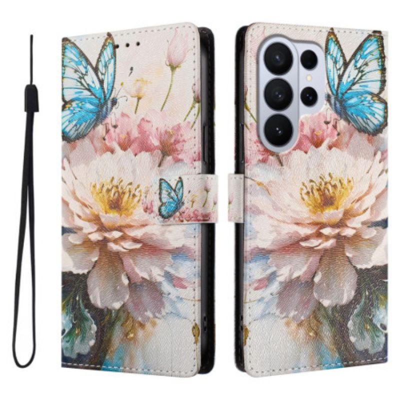 Etui Folio Samsung Galaxy S26 Ultra Piwonia I Motyl Etui Ochronne