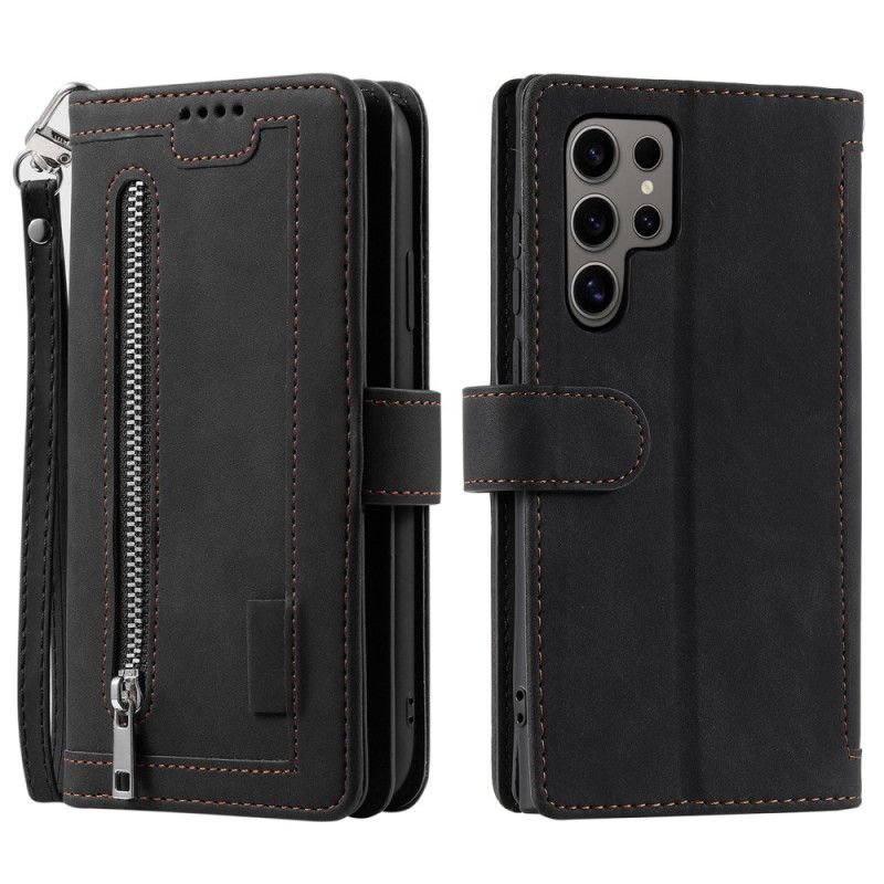 Etui Folio Samsung Galaxy S26 Ultra Portfel Z 9 Przegródkami Na Karty Etui Ochronne