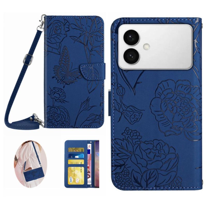 Etui Folio Samsung Galaxy S26 Ultra Torba Na Ramię Z Nadrukiem Motyla