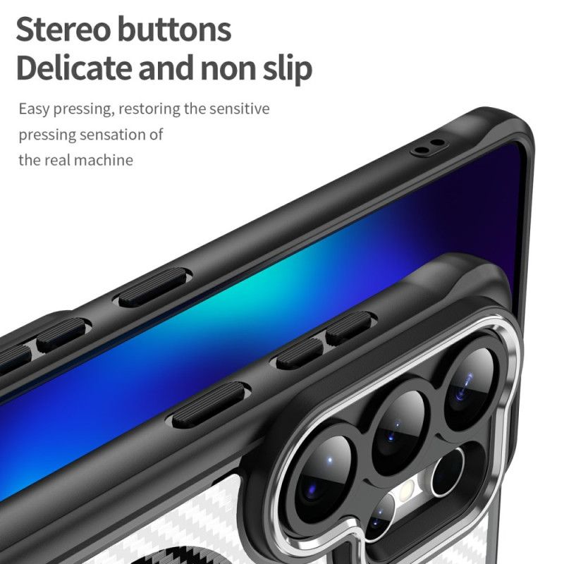 Etui Samsung Galaxy S26 Ultra Hybrydowa Ochrona Magsafe Tekstura Włókna Węglowego