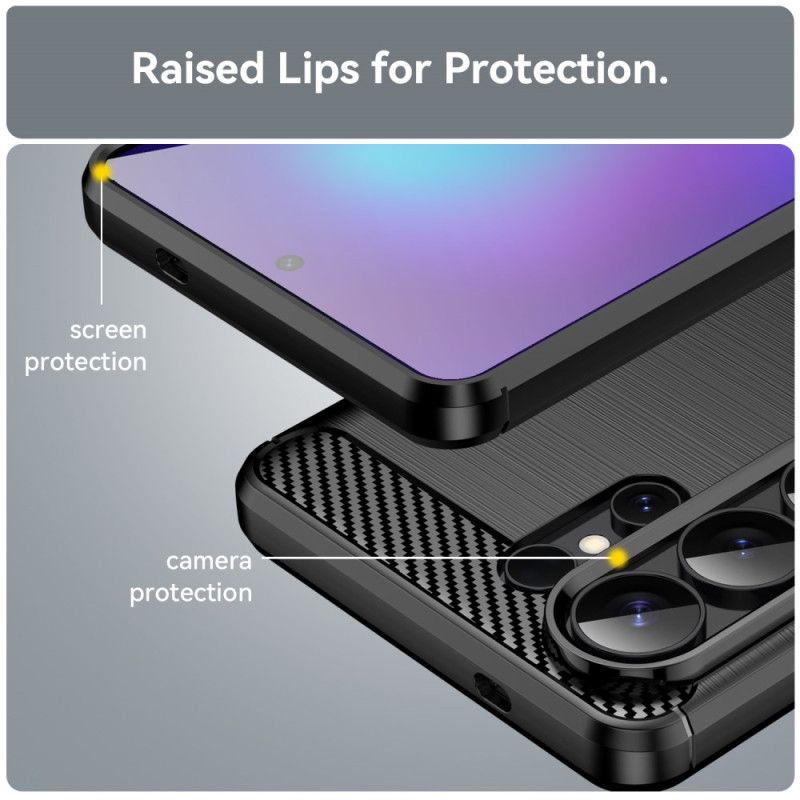 Etui Samsung Galaxy S26 Ultra Szczotkowane Włókno Węglowe