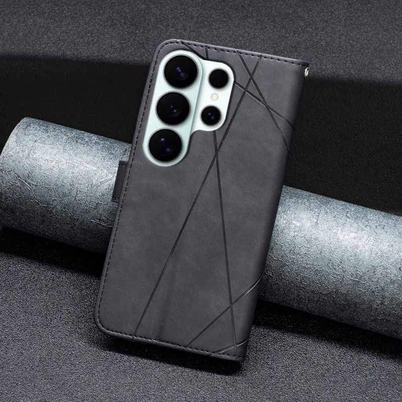 Skórzany Futerał Samsung Galaxy S26 Ultra Etui Na Telefon Binfen Geometryczny Kolor