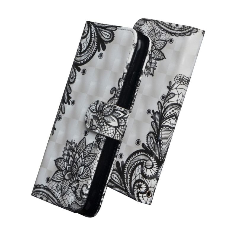 Etui Folio Samsung Galaxy Note 10 Plus Elegancka Koronka Etui Ochronne