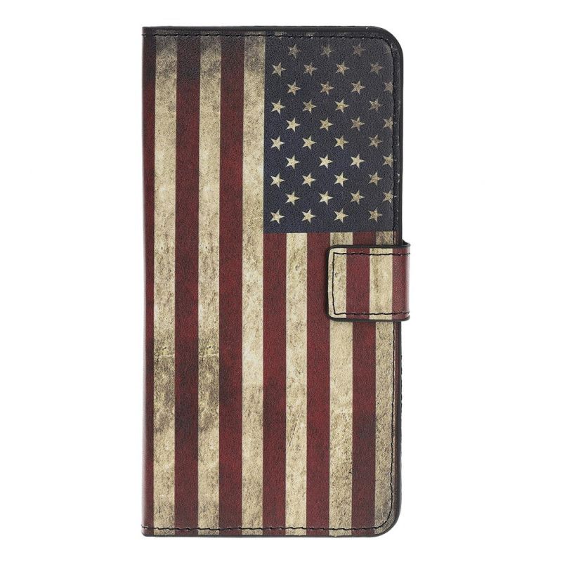 Etui Folio Samsung Galaxy Note 10 Plus Flaga Amerykańska