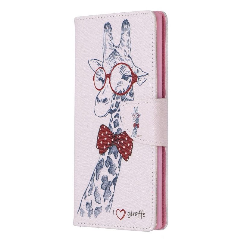 Etui Folio Samsung Galaxy Note 10 Plus Żyrafa Kujona