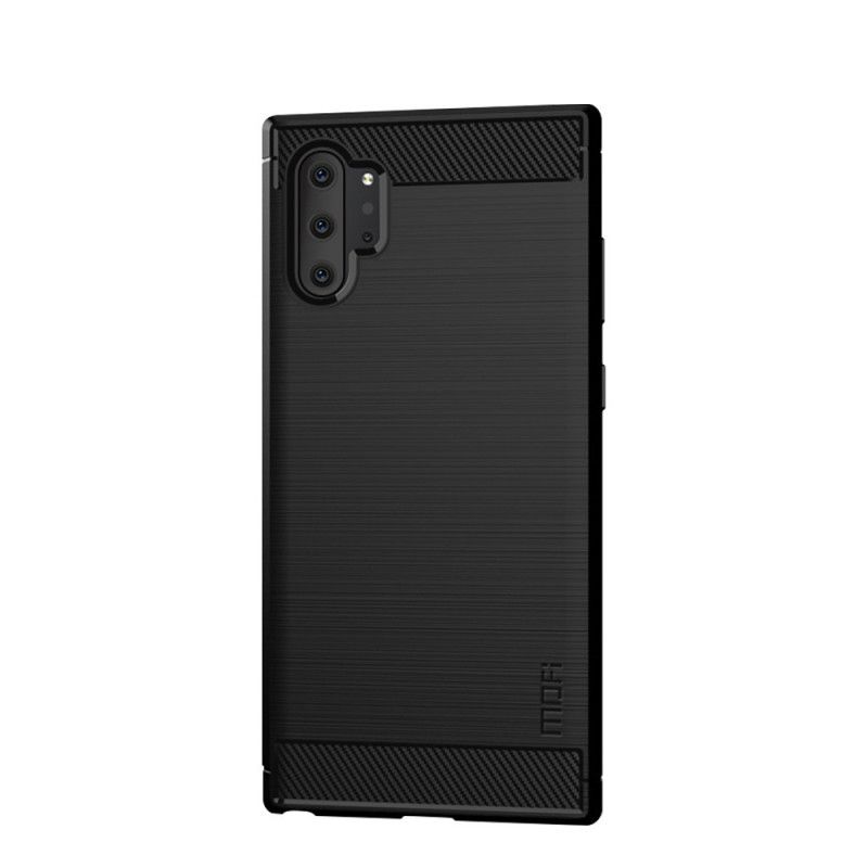 Etui Samsung Galaxy Note 10 Plus Szary Czarny Mofi Szczotkowane Włókno Węglowe