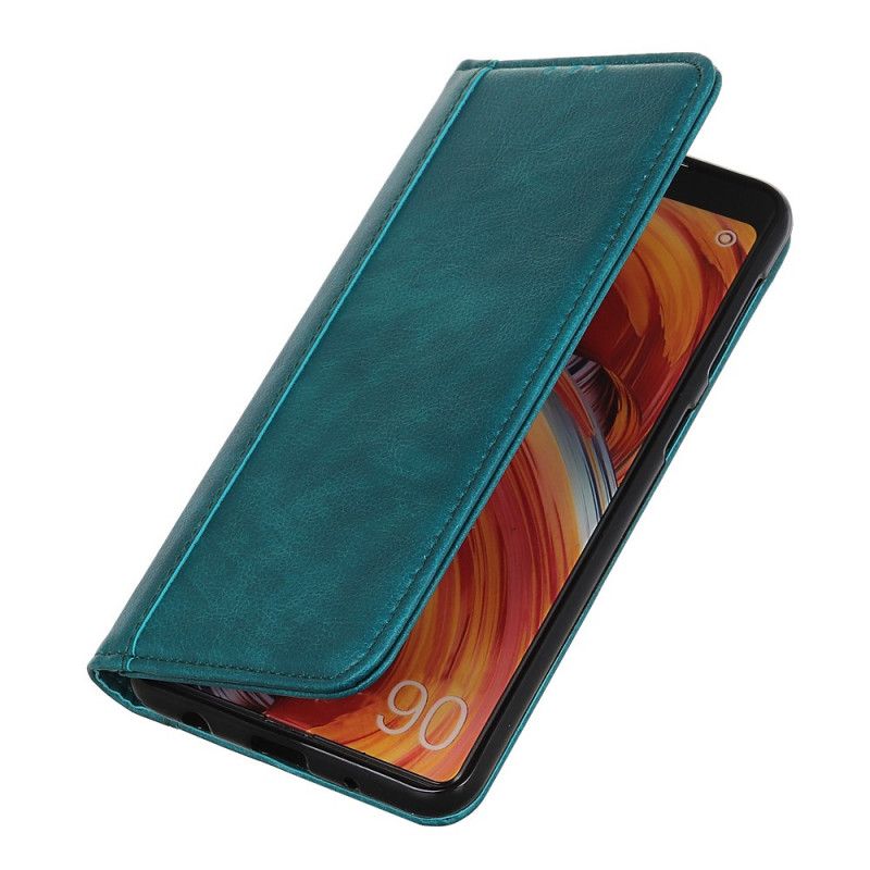 Flip Kotelot Samsung Galaxy Note 10 Plus Zielony Czarny Elegancka Dwoina Lychee