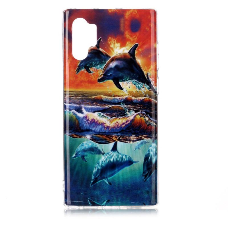 Futerały Samsung Galaxy Note 10 Plus Etui na Telefon Delfiny Na Wolności