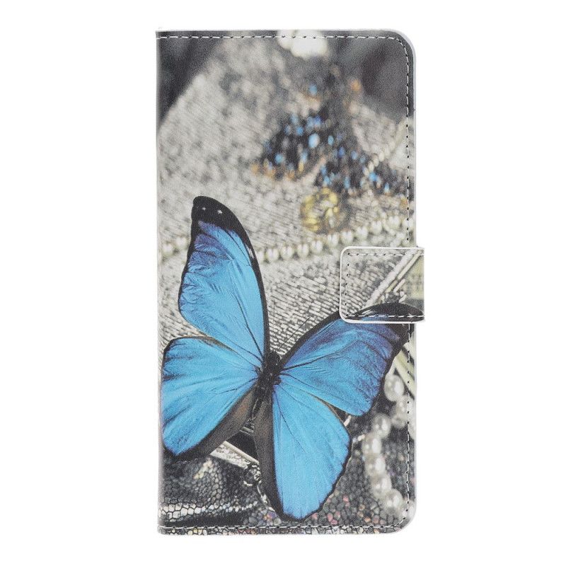 Pokrowce Samsung Galaxy Note 10 Plus Niebieski Motyl