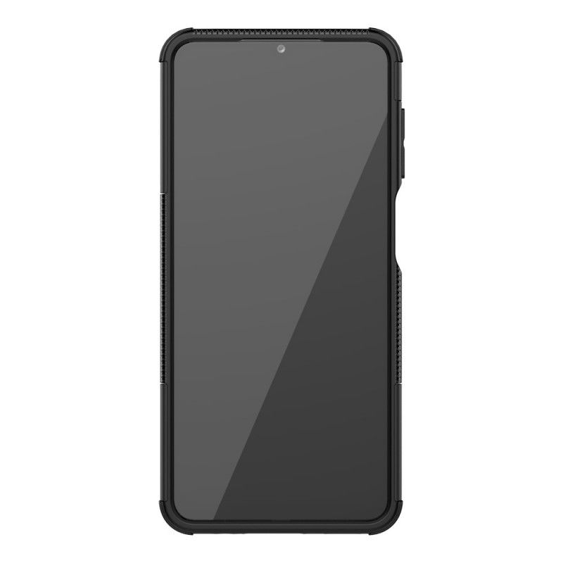 Etui Samsung Galaxy A12 Biały Czarny Bardzo Ciężkie
