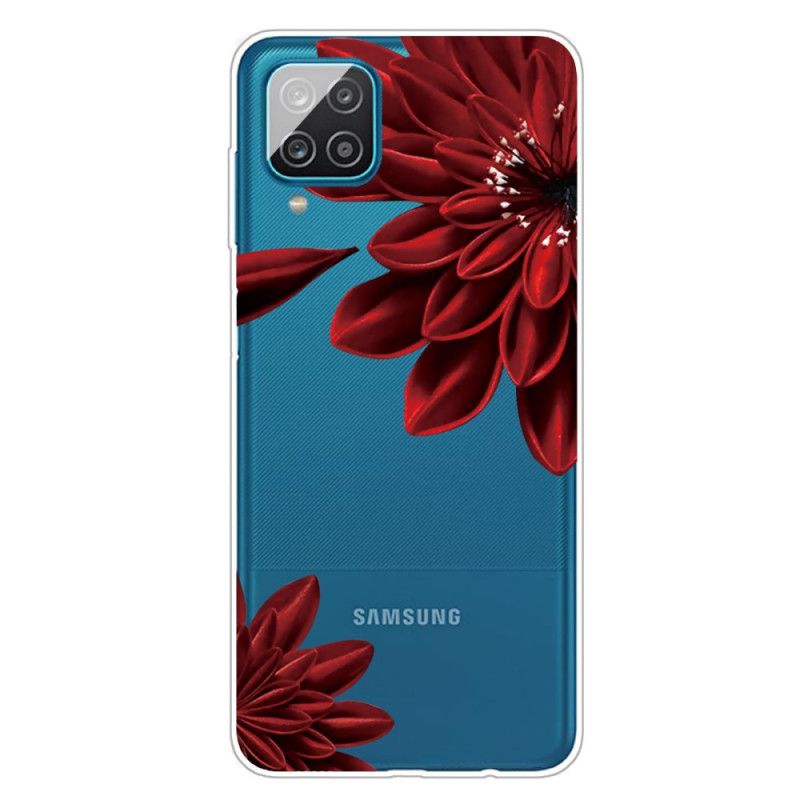Etui Samsung Galaxy A12 Dzikie Kwiaty Etui Ochronne