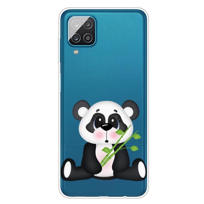 Etui Samsung Galaxy A12 Przezroczysta Smutna Panda