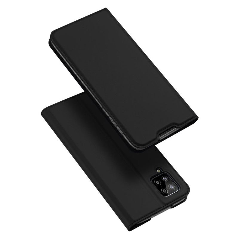 Flip Kotelot Samsung Galaxy A12 Granatowy Czarny Etui na Telefon Pro Dux Ducis Skin
