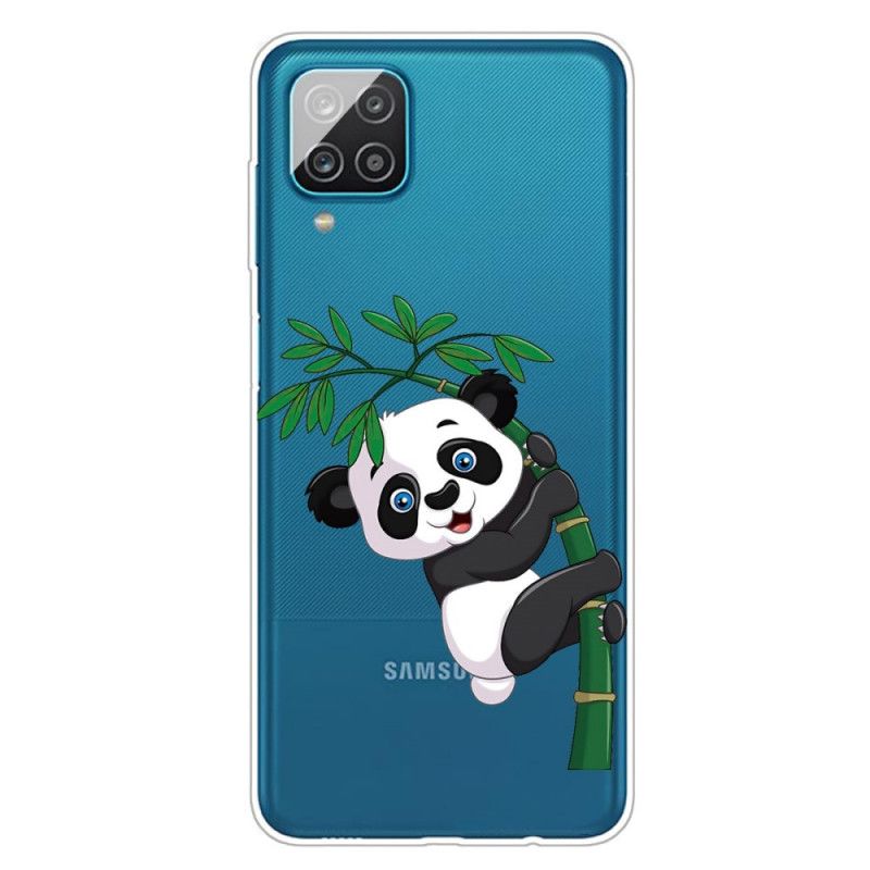 Futerały Samsung Galaxy A12 Etui na Telefon Przezroczysta Panda Na Bambusie