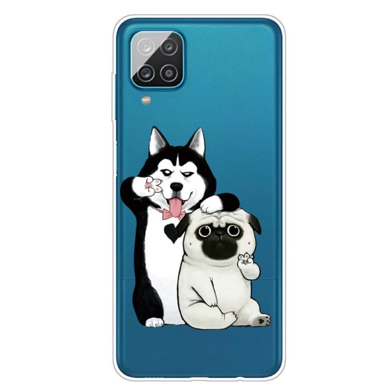 Futerały Samsung Galaxy A12 Etui na Telefon Śmieszne Psy
