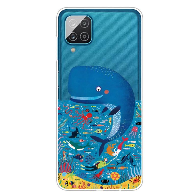 Futerały Samsung Galaxy A12 Etui na Telefon Świat Morski