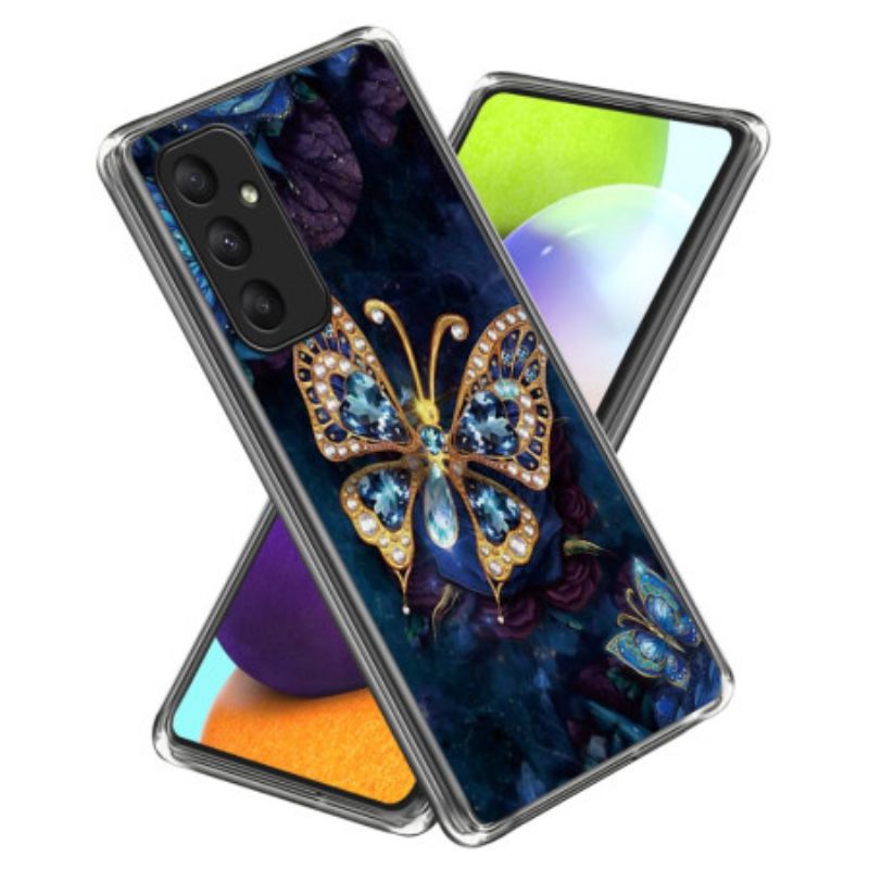 Etui Do Samsung Galaxy A55 5g Biżuteria W Kształcie Motyla
