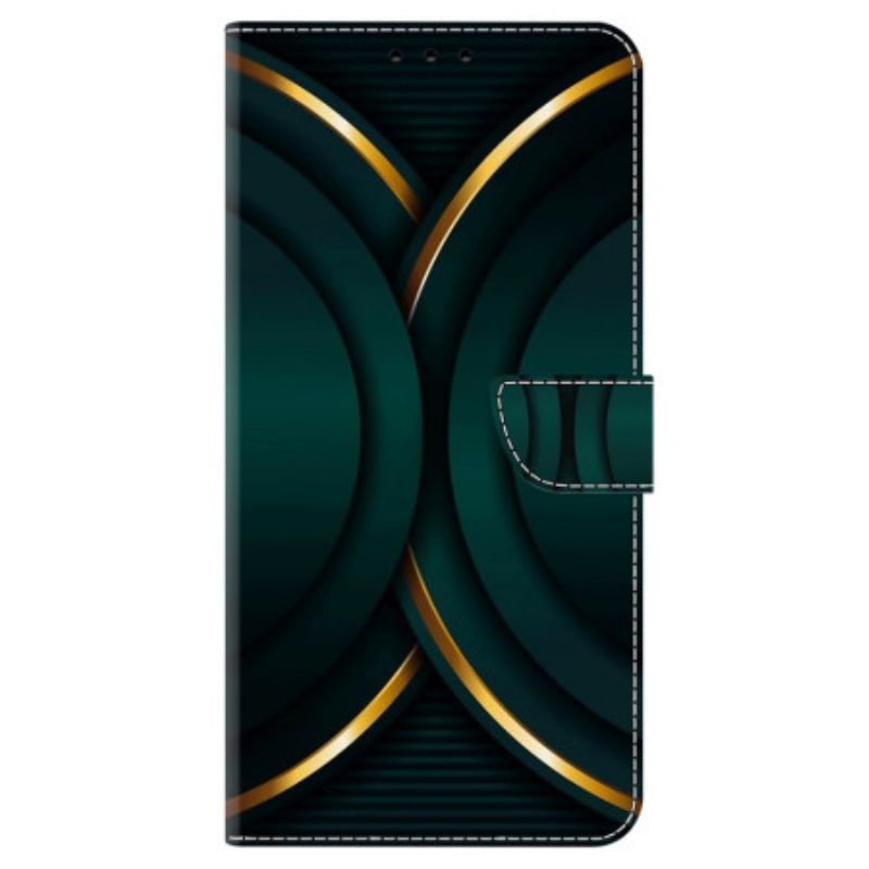Etui Folio Do Samsung Galaxy A55 5g Złoty Kontur