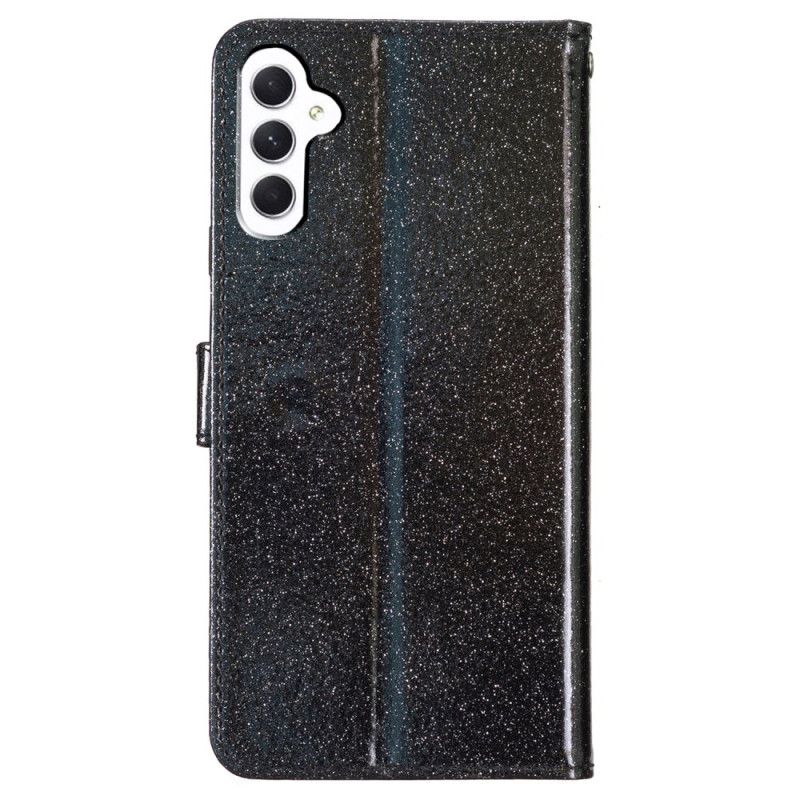 Etui Folio Samsung Galaxy A55 5g Cekinowy Pasek Etui Ochronne