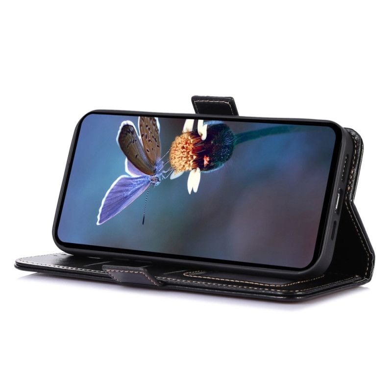 Etui Folio Samsung Galaxy A55 5g Efekt Skóry Abeel Etui Ochronne