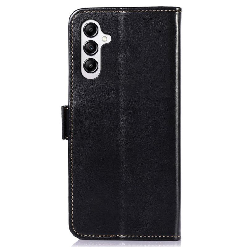 Etui Folio Samsung Galaxy A55 5g Efekt Skóry Abeel Etui Ochronne