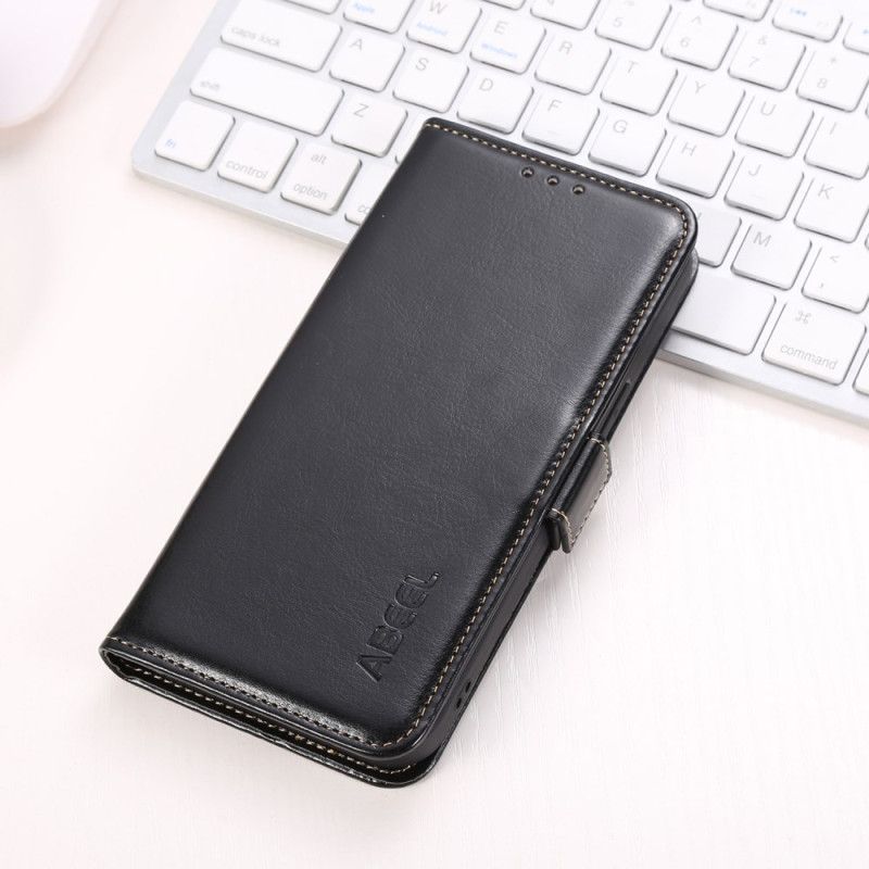 Etui Folio Samsung Galaxy A55 5g Efekt Skóry Abeel Etui Ochronne