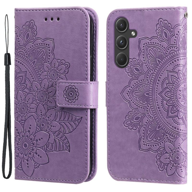 Etui Folio Samsung Galaxy A55 5g Mandala Kwiatowa Z Paskiem