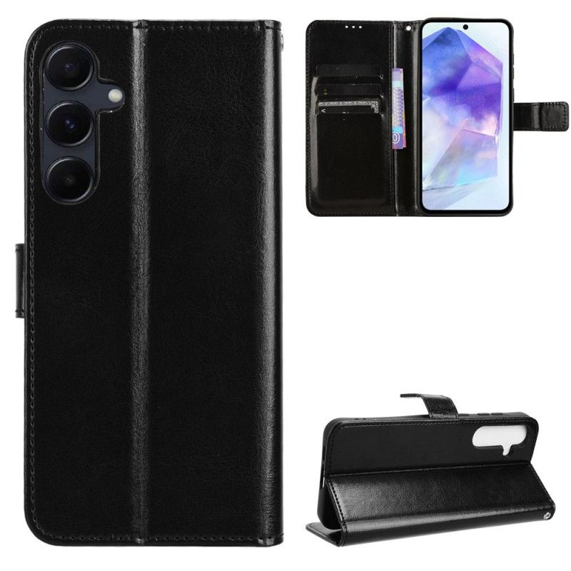 Etui Folio Samsung Galaxy A55 5g Sztuczna Skóra Z Paskiem