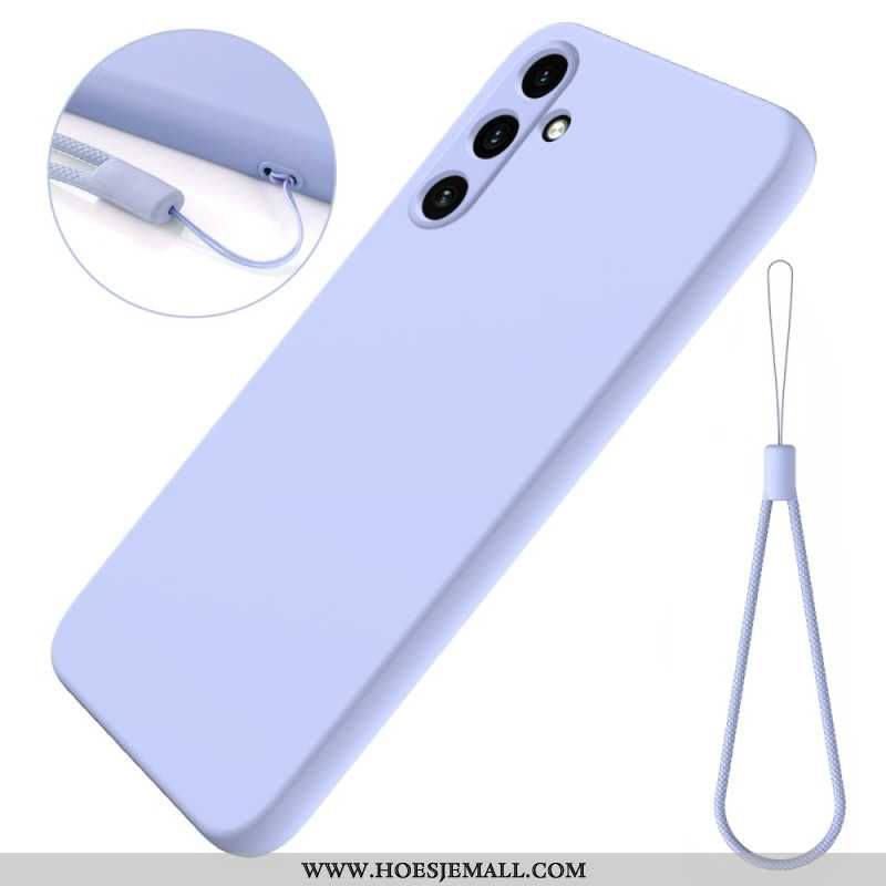 Futerały Samsung Galaxy A55 5g Etui Na Telefon Pasek Z Płynnego Silikonu