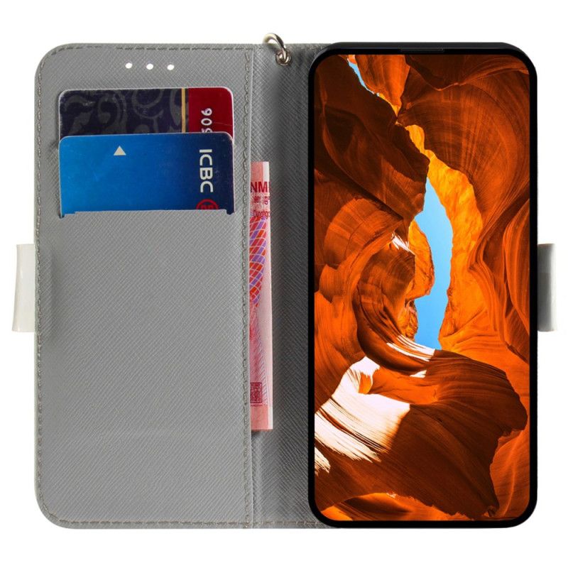 Obudowa Samsung Galaxy A55 5g Etui Na Telefon Kot I Truskawka Z Paskiem