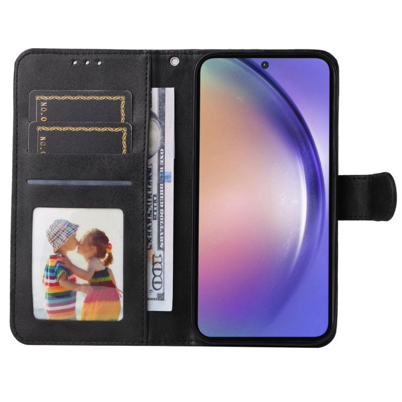 Pokrowce Samsung Galaxy A55 5g Efekt Skóry Z Paskiem