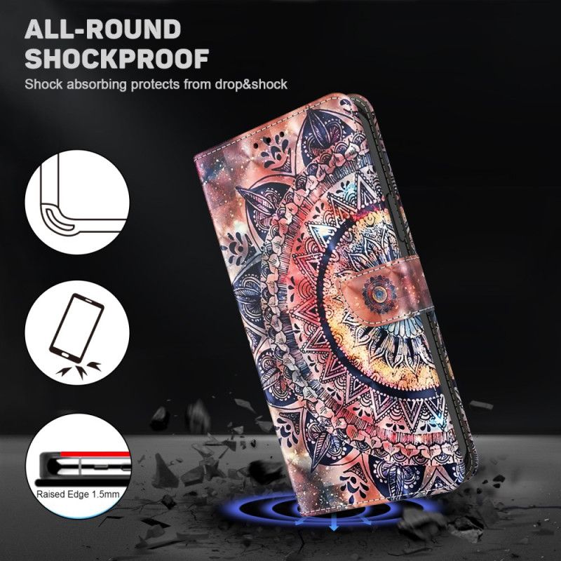 Pokrowce Samsung Galaxy A55 5g Kolorowa Mandala Z Paskiem
