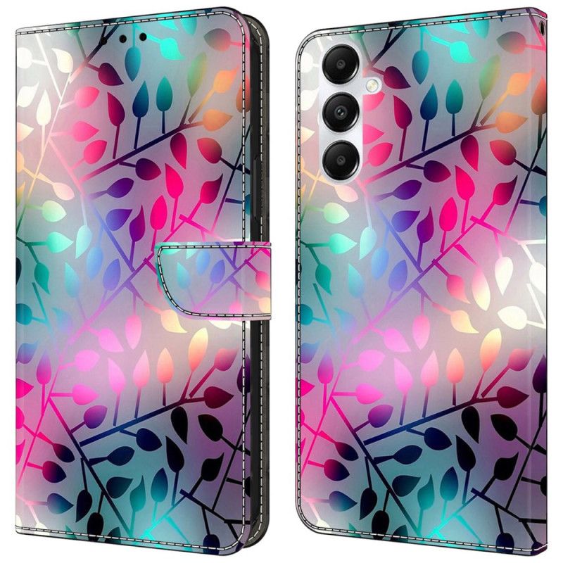 Skórzany Futerał Samsung Galaxy A55 5g Etui Na Telefon Liść Klonu