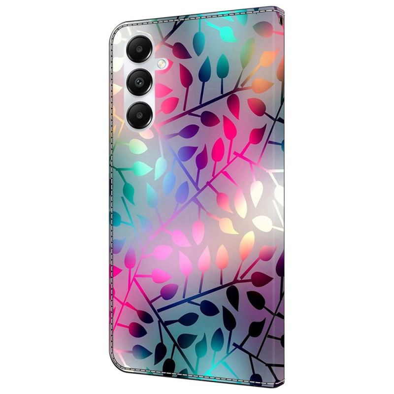 Skórzany Futerał Samsung Galaxy A55 5g Etui Na Telefon Liść Klonu