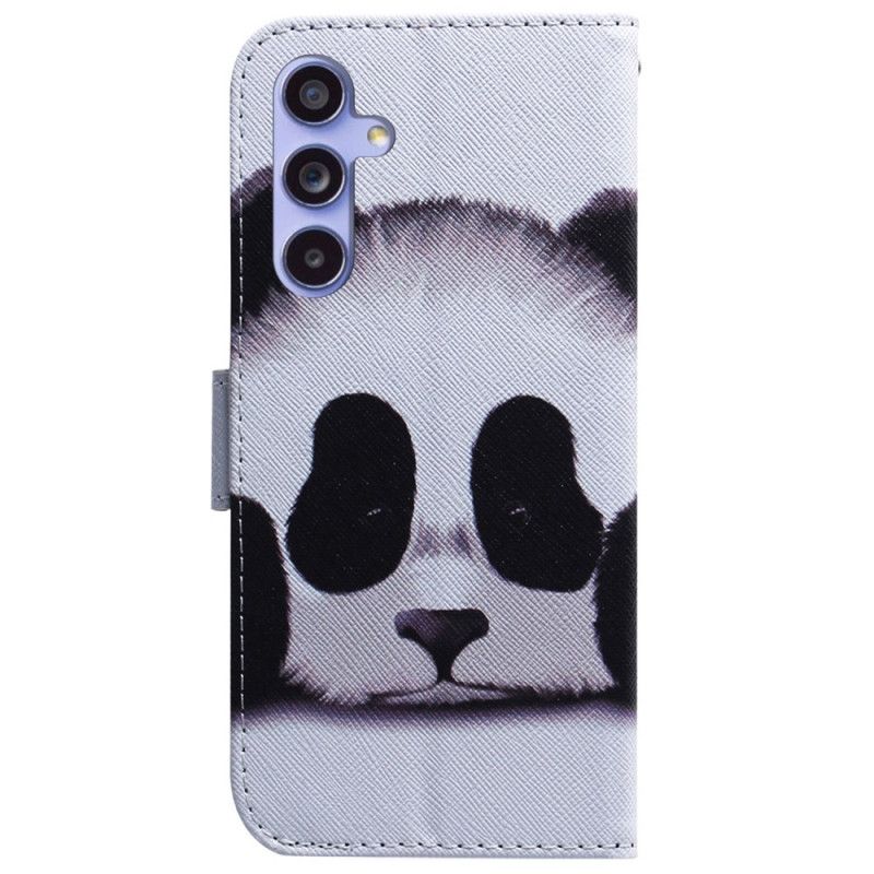 Skórzany Futerał Samsung Galaxy A55 5g Etui Na Telefon Panda
