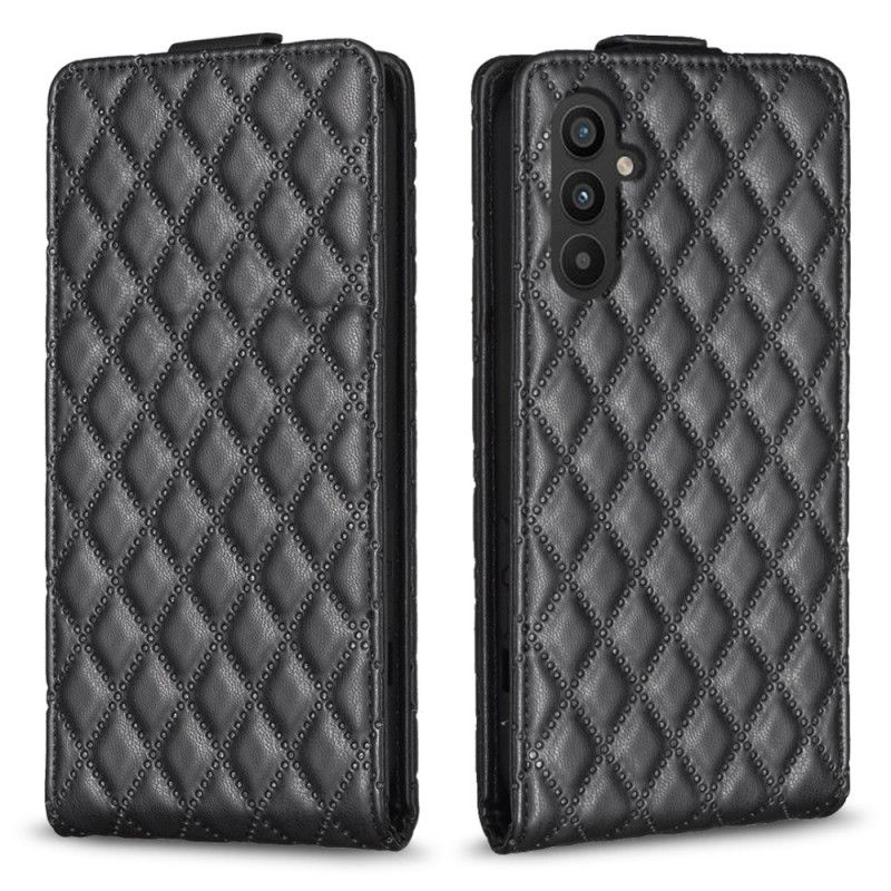 Skórzany Futerał Samsung Galaxy A55 5g Etui Na Telefon Pikowana Pionowa Klapa