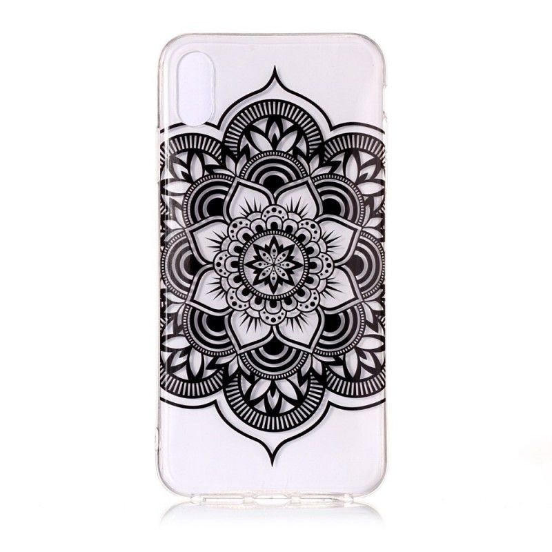 Etui iPhone XS Przezroczysta Klasyczna Mandala Etui Ochronne