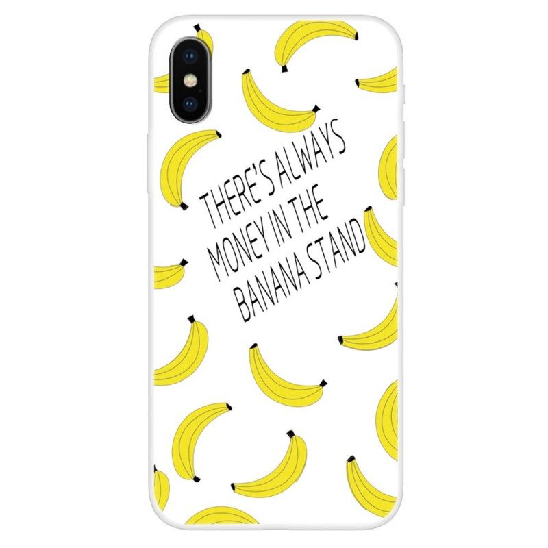 Etui iPhone XS Przezroczyste Pieniądze Bananowe