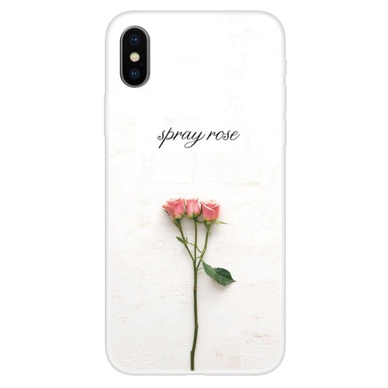 Etui iPhone XS Róże W Sprayu