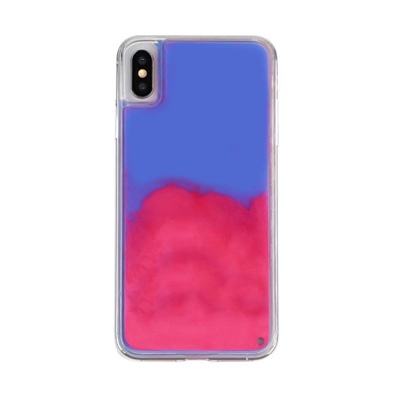 Futerały iPhone XS Zielony Pomarańczowy Świecący