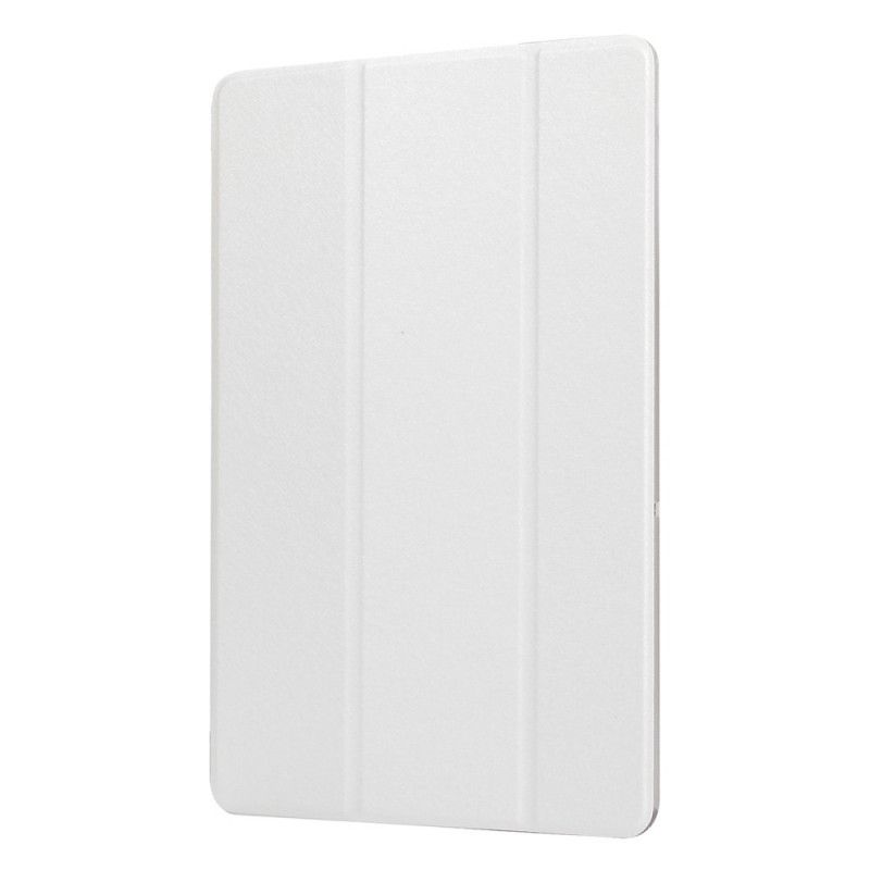 Elegancki Futerał Samsung Galaxy Tab A 10.1 (2019) Biały Czarny Jedwabista Tekstura