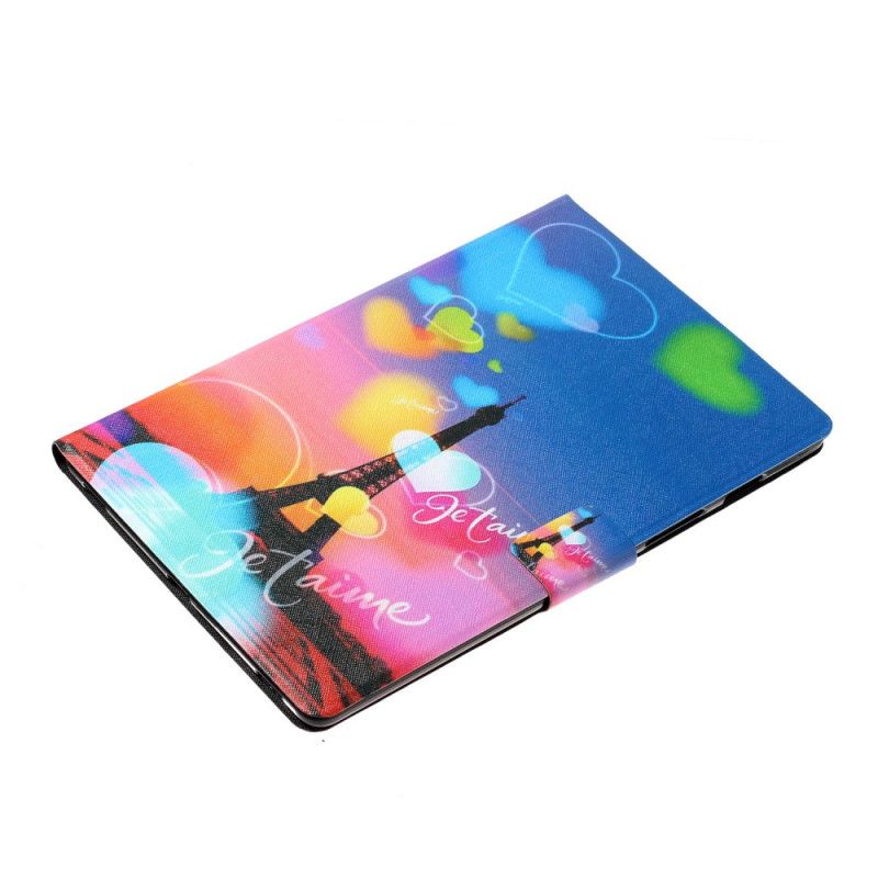 Etui Folio Samsung Galaxy Tab A 10.1 (2019) Paryż Kocham Cię