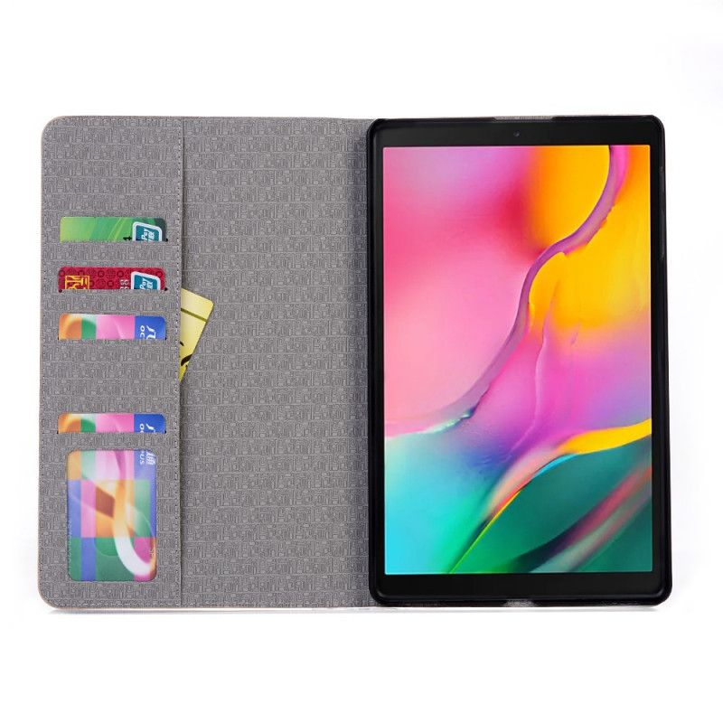 Etui Samsung Galaxy Tab A 10.1 (2019) Brązowy Szary Zabytkowa Karta