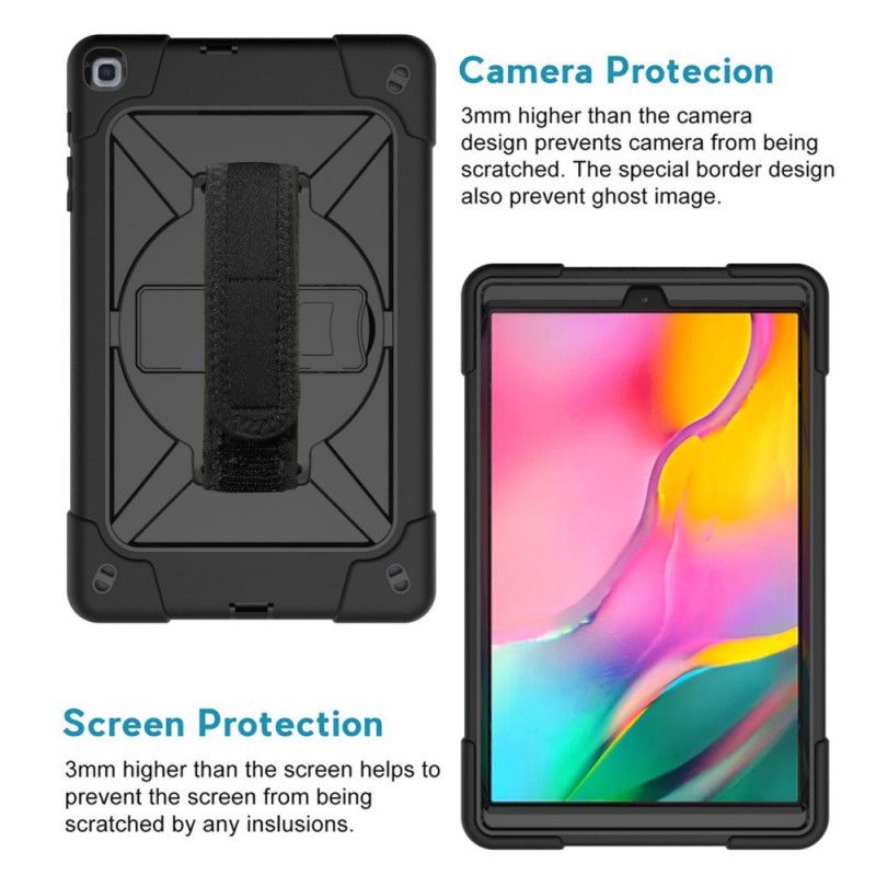 Etui Samsung Galaxy Tab A 10.1 (2019) Magenta Czarny Wielofunkcyjny