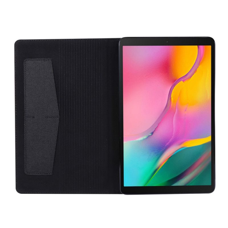 Etui Samsung Galaxy Tab A 10.1 (2019) Szary Czarny Tkanina Etui Ochronne