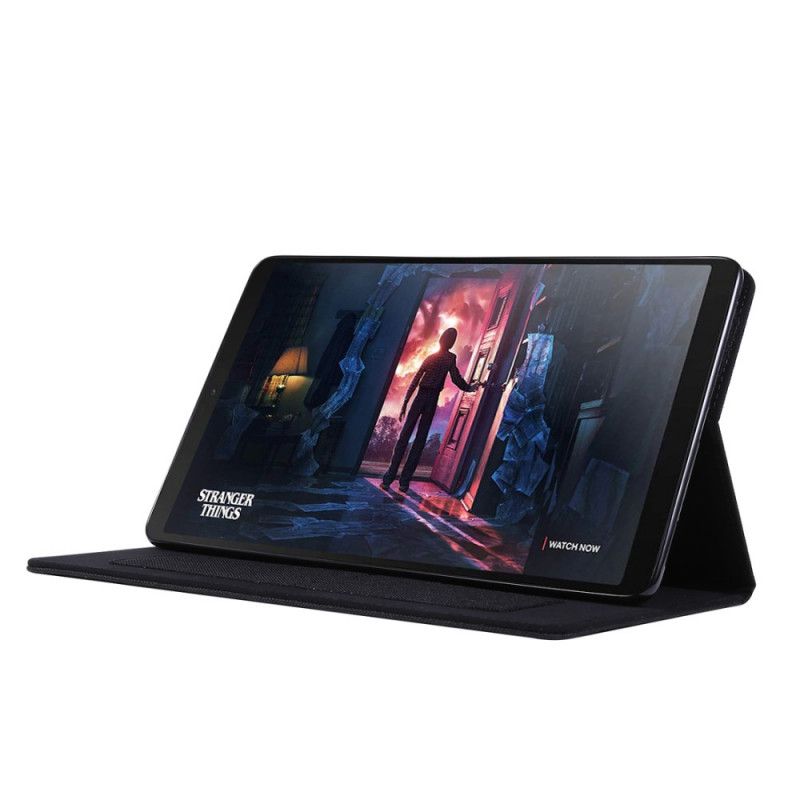 Etui Samsung Galaxy Tab A 10.1 (2019) Szary Czarny Tkanina Etui Ochronne