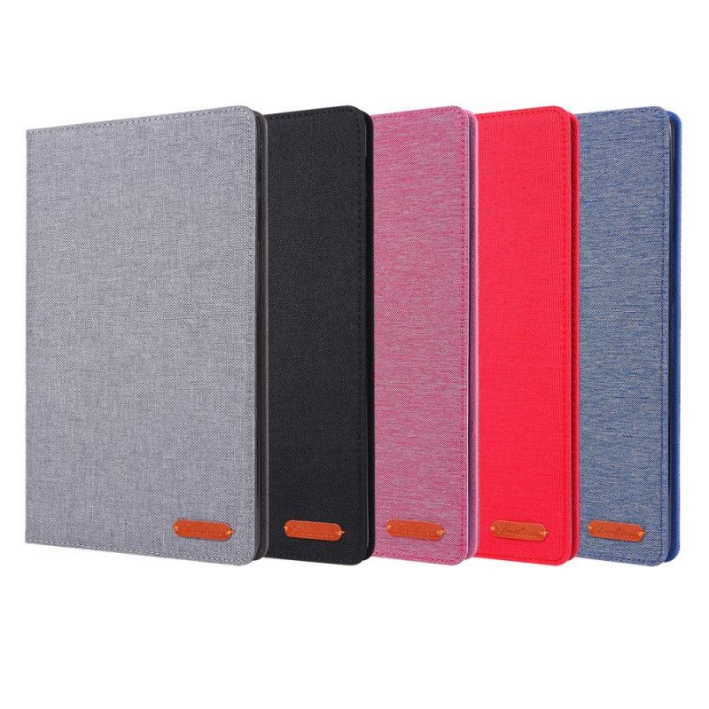 Etui Samsung Galaxy Tab A 10.1 (2019) Szary Czarny Tkanina Etui Ochronne