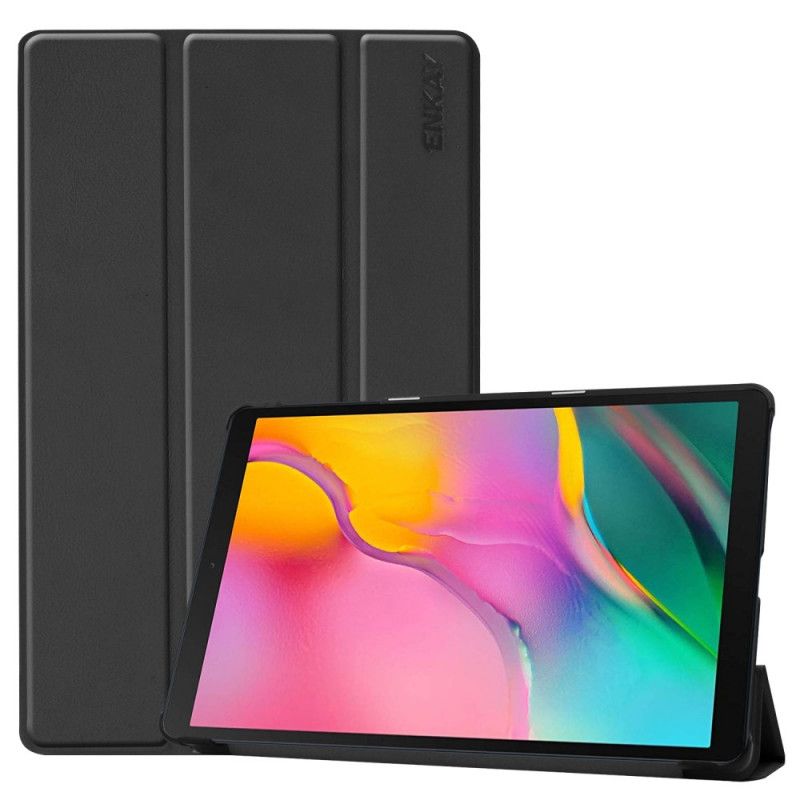Inteligentna Obudowa Samsung Galaxy Tab A 10.1 (2019) Biały Czarny Enkay