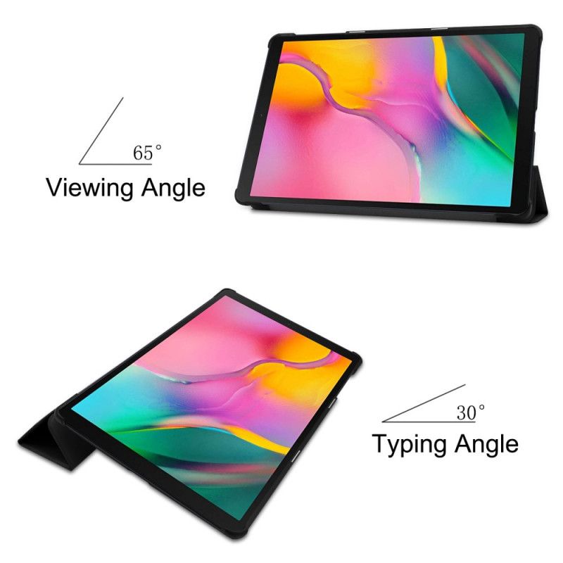 Inteligentna Obudowa Samsung Galaxy Tab A 10.1 (2019) Biały Czarny Enkay
